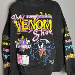 Goat Crew Marvel Venom Show Men’s Black Hoodie Size XL